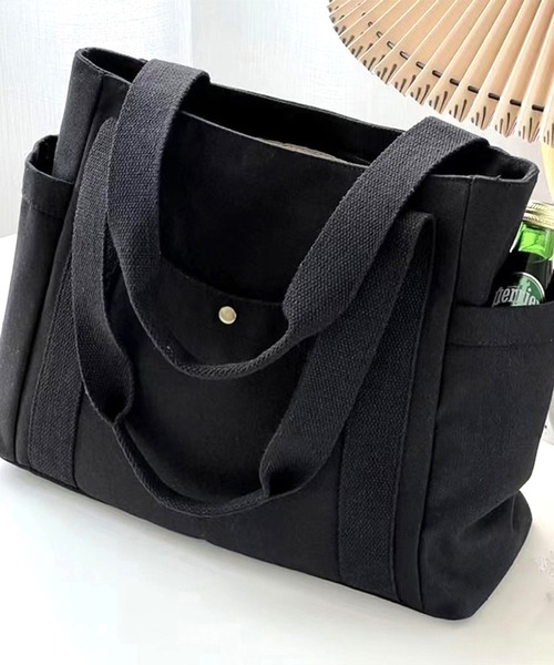 Anuenue(アヌエヌエ)の「4ポケット付きトートバッグ(トートバッグ・レディース・ブラック/ホワイト・FREE)」の7枚目の写真