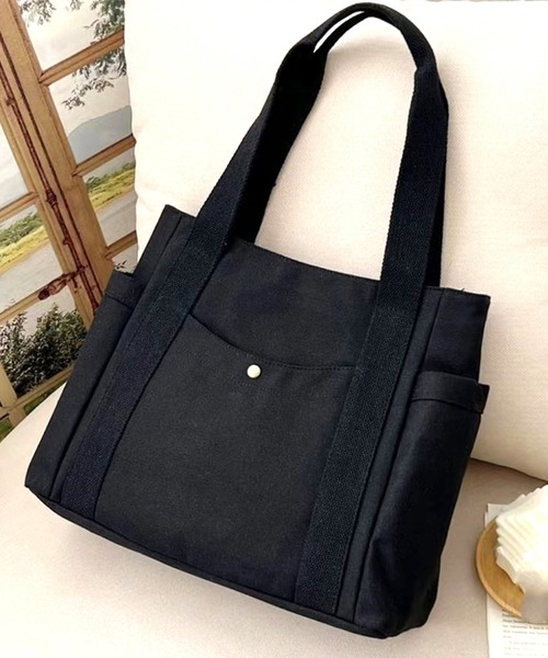 Anuenue(アヌエヌエ)の「4ポケット付きトートバッグ(トートバッグ・レディース・ブラック/ホワイト・FREE)」の6枚目の写真