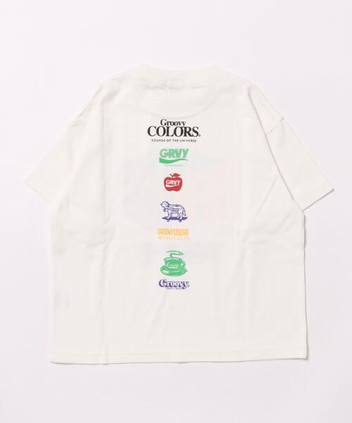 GROOVY COLORS（グルービーカラーズ）の「GRS Tシャツ（Tシャツ/カットソー・キッズ・ホワイト・120/100/110/90）」の6枚目の写真