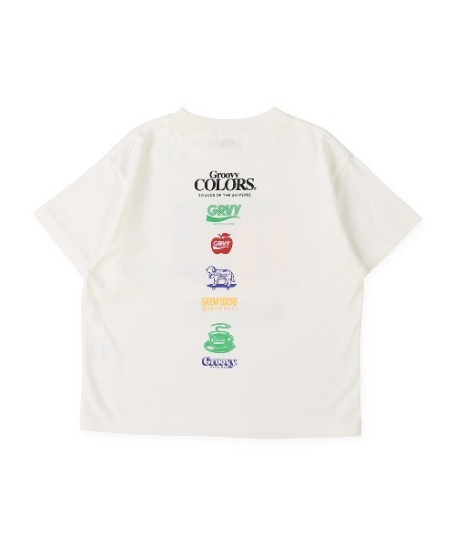 GROOVY COLORS（グルービーカラーズ）の「GRS Tシャツ（Tシャツ/カットソー・キッズ・ホワイト・120/100/110/90）」の3枚目の写真
