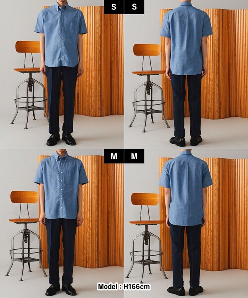 BEAMS F（ビームスエフ）の「BEAMS F / シャンブレー ボタンダウンシャツ（ビジネスシャツ・メンズ・ライトブルー・X-LARGE/LARGE/MEDIUM/SMALL）」の2枚目の写真