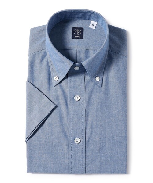 BEAMS F（ビームスエフ）の「BEAMS F / シャンブレー ボタンダウンシャツ（ビジネスシャツ・メンズ・ライトブルー・X-LARGE/LARGE/MEDIUM/SMALL）」の9枚目の写真