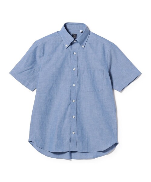 BEAMS F（ビームスエフ）の「BEAMS F / シャンブレー ボタンダウンシャツ（ビジネスシャツ・メンズ・ライトブルー・X-LARGE/LARGE/MEDIUM/SMALL）」の10枚目の写真