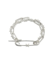 JAMHOMEMADE ジャムホームメイド スター ピン ブレスレット シルバー JAM HOME MADE ブレスレット 安全じゃないLピン ブレスレット