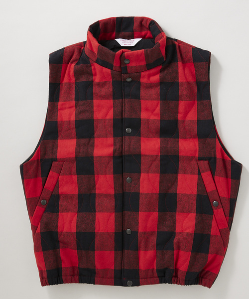 JOURNAL STANDARD relume（ジャーナルスタンダード　レリューム）の「【FROSTPROOF / フロストプルーフ】別注 PUFF ベスト（ベスト・メンズ・ブラック/レッド・MEDIUM/LARGE）」の2枚目の写真