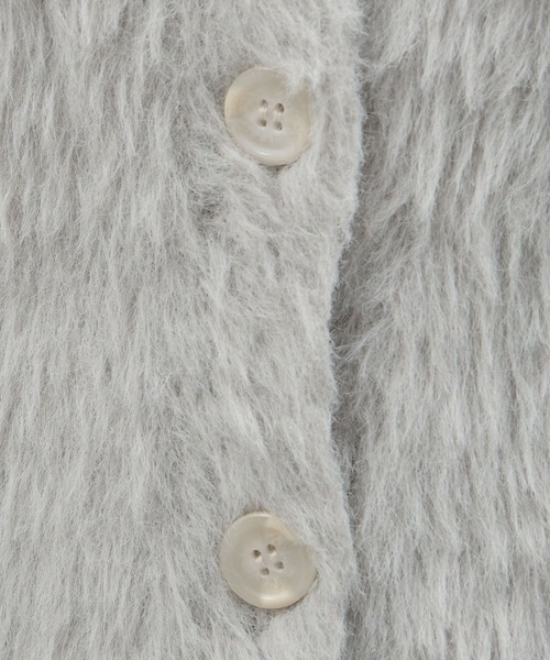 LAKOLE（ラコレ）の「7ゲージシャギーカーディガン / 995790（カーディガン/ボレロ・レディース・オフホワイト/グレー/ライトブルー・SMALL/MEDIUM）」の15枚目の写真