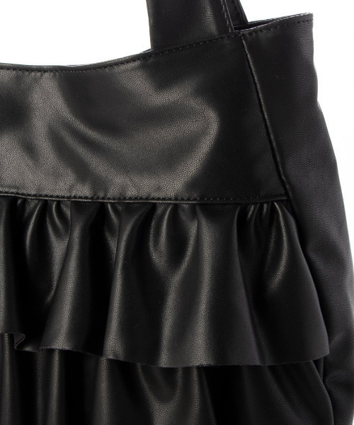 cache cache(カシュ カシュ)の「カシュカシュ cachecache / フリルトートバッグ(トートバッグ・レディース・シルバー/ベージュ/ブラック/ダークグレー/ライトグレー・FREE)」の10枚目の写真