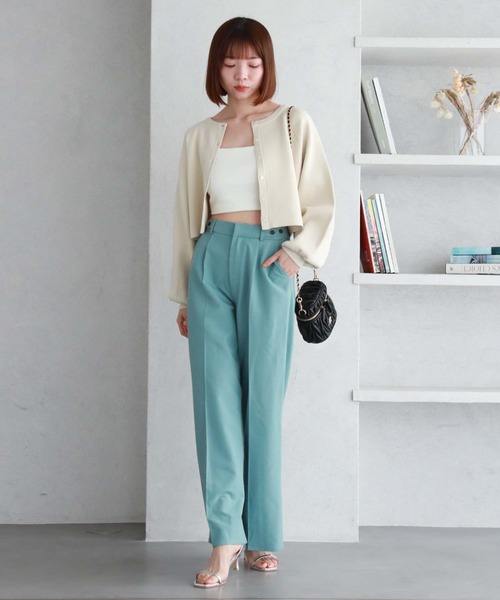 archives（アルシーヴ）の「2wayミラノリブニットカーディガン（カーディガン/ボレロ・レディース・イエロー/オレンジ/ブラック/オフホワイト/ブルー・MEDIUM）」の10枚目の写真