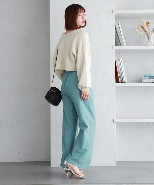 archives（アルシーヴ）の「2wayミラノリブニットカーディガン（カーディガン/ボレロ・レディース・イエロー/オレンジ/ブラック/オフホワイト/ブルー・MEDIUM）」の11枚目の写真