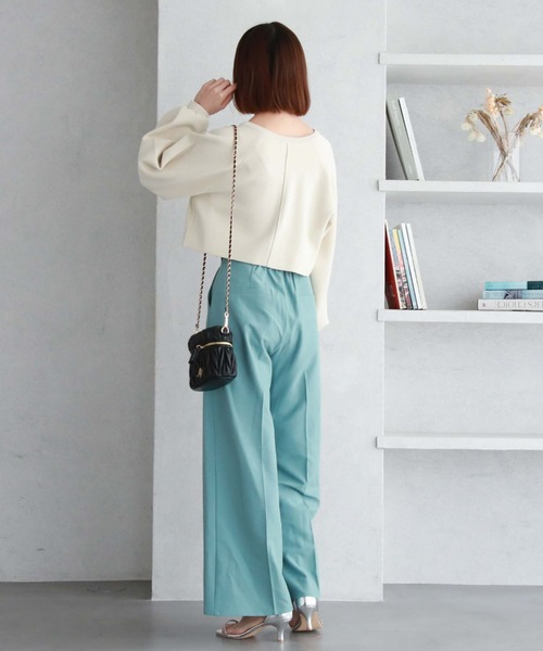 archives（アルシーヴ）の「2wayミラノリブニットカーディガン（カーディガン/ボレロ・レディース・イエロー/オレンジ/ブラック/オフホワイト/ブルー・MEDIUM）」の12枚目の写真