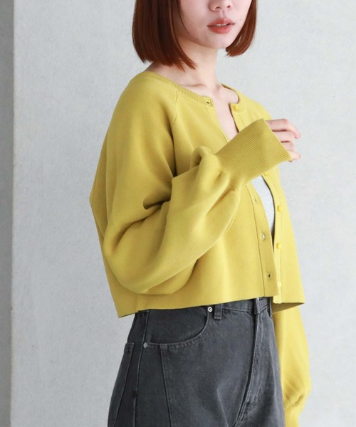 アルテリア 24SS ツイステッドルーズミラノリブニットカーディガン アルテリア 24SS ツイステッドルーズミラノリブニットカーディガン