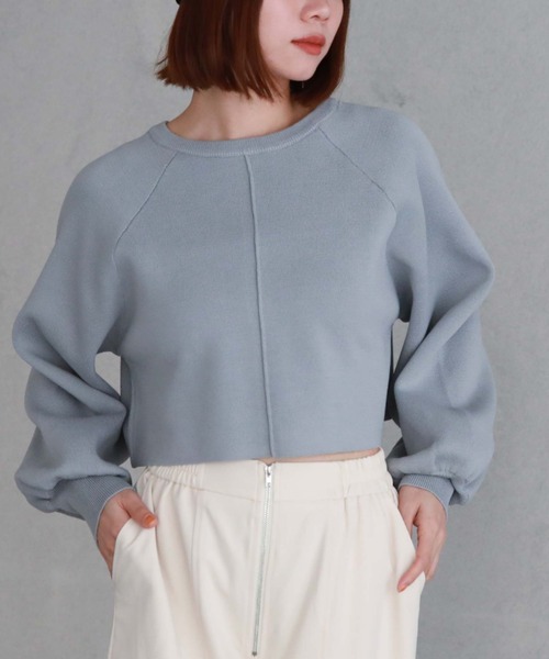 archives（アルシーヴ）の「2wayミラノリブニットカーディガン（カーディガン/ボレロ・レディース・イエロー/オレンジ/ブラック/オフホワイト/ブルー・MEDIUM）」の17枚目の写真