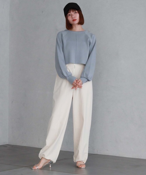 archives（アルシーヴ）の「2wayミラノリブニットカーディガン（カーディガン/ボレロ・レディース・イエロー/オレンジ/ブラック/オフホワイト/ブルー・MEDIUM）」の21枚目の写真