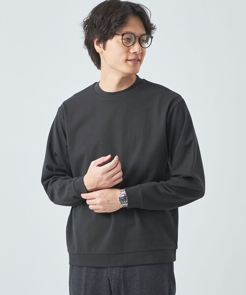 green label relaxing(グリーンレーベルリラクシング)の「L/A カノコ ビズ クルーネック カットソー(Tシャツ/カットソー・メンズ・ライトグレー/ライトピンク/ダークグレー・M/S/L/XL)」の3枚目の写真