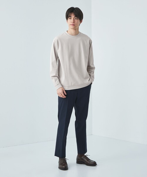 green label relaxing(グリーンレーベルリラクシング)の「L/A カノコ ビズ クルーネック カットソー(Tシャツ/カットソー・メンズ・ライトグレー/ライトピンク/ダークグレー・M/S/L/XL)」の5枚目の写真