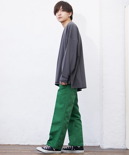 MinoriTY(マイノリティ)の「【MinoriTY】ヘビーツイルハーフシャーリングバギーパンツ(その他パンツ・メンズ・ブラック/オレンジ/グリーン/ベージュ・M/L/LL)」の7枚目の写真