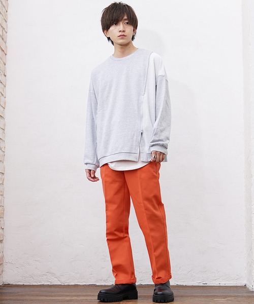 MinoriTY(マイノリティ)の「【MinoriTY】ヘビーツイルハーフシャーリングバギーパンツ(その他パンツ・メンズ・ブラック/オレンジ/グリーン/ベージュ・M/L/LL)」の10枚目の写真