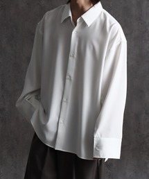 Art re A select（アトリエセレクト）の「シルキースムース 2wayアームスリット ボリュームスリーブ オーバーサイズシャツ（シャツ/ブラウス）」