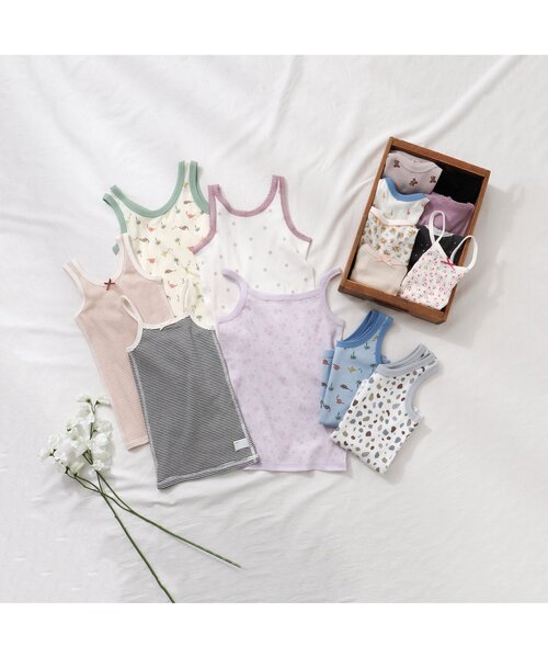 apres les cours(アプレレクール)の「BOYSメッシュタンクトップ(タンクトップ・キッズ・アイボリー/サックスブルー・100/80/120/130/90/110)」の4枚目の写真