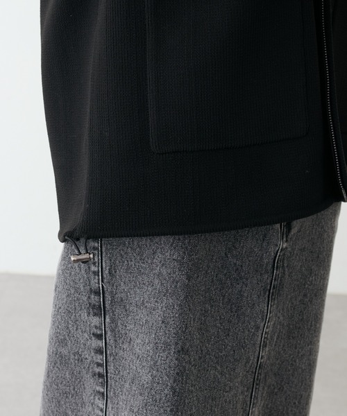 LARUTA（ラルータ）の「【LARUTA】スポンディッシュニットドロストブルゾン（ブルゾン・レディース・ブラック/ライトベージュ/オフホワイト・FREE）」の19枚目の写真