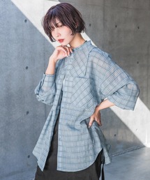 PAGEBOY | シアーチェック2WAYシャツ(シャツ/ブラウス)