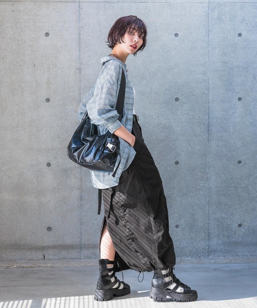 ブラウス シャツ シアーチェック2WAYシャツ レディース Spick＆Span シャツ ブラウス シアーチェック2WAYシャツ