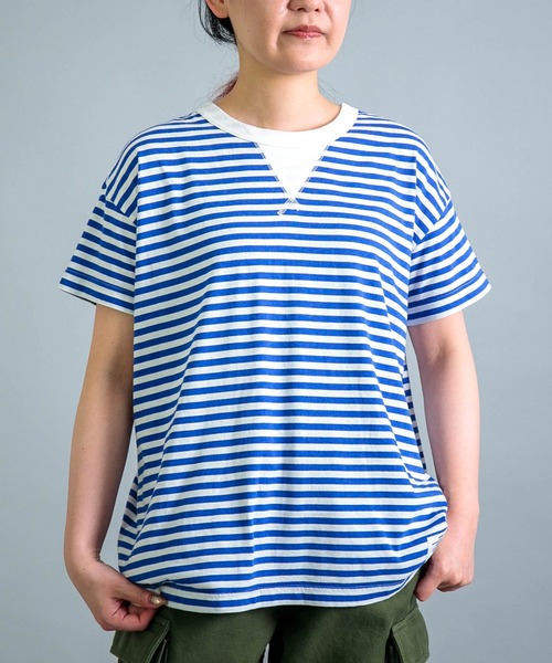 tシャツ 「OMNIGOD womens / オムニゴッド」 KLフライス ボートネックTシャツ レディース OMNIGOD womens / オムニゴッド] KLフライス ボートネックT