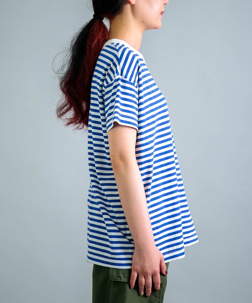 nagonstans Cotton Border Tシャツ ネイビー 38 - メルカリ