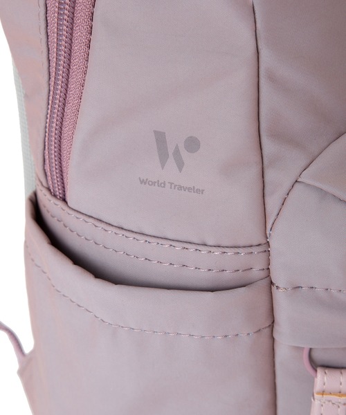World Traveler(ワールドトラベラー)の「World Traveler/ワールドトラベラー ミラ リュックサック No.17533(バックパック/リュック・メンズ・ブラック/ベージュ/ピンク系1・FREE)」の22枚目の写真