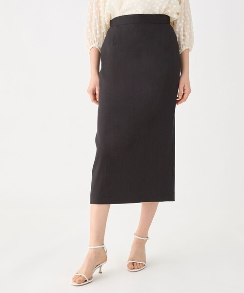 [Ballsey] リネンレーヨンストレッチグログラン Iラインスカート BALLSEY（ボールジィ）の「リネンレーヨンストレッチグログラン