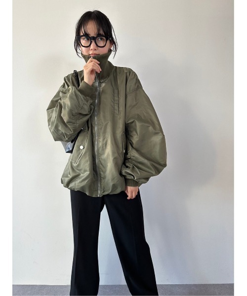 HANNE（アン）の「バルーンヘムMA-1（MA-1・レディース・ブラック/カーキ・FREE）」の14枚目の写真