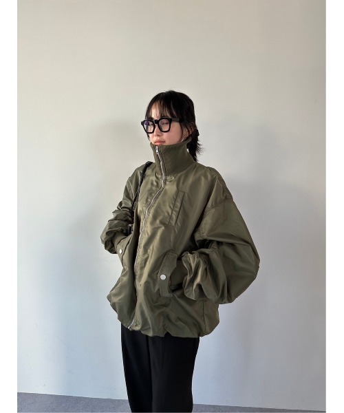 HANNE（アン）の「バルーンヘムMA-1（MA-1・レディース・ブラック/カーキ・FREE）」の17枚目の写真