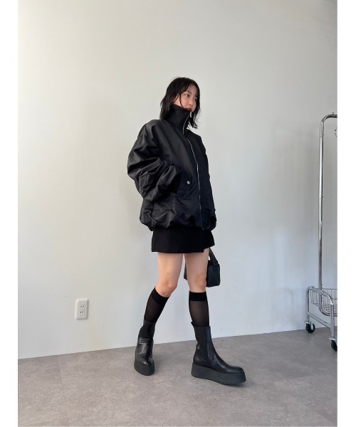 HANNE（アン）の「バルーンヘムMA-1（MA-1・レディース・ブラック/カーキ・FREE）」の11枚目の写真