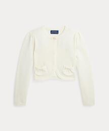 POLO RALPH LAUREN CHILDRENSWEAR（ポロ ラルフ ローレン チルドレンズウェア）の「スカラップドトリム コットン カーディガン（カーディガン/ボレロ）」