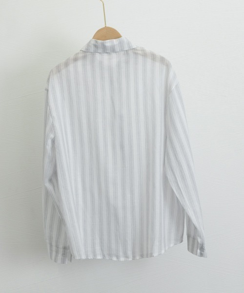 Miniministore(ミニミニストア)の「ストライプシャツ レディース カジュアル(シャツ/ブラウス・レディース・ブルー/グレー・XL/L)」の18枚目の写真