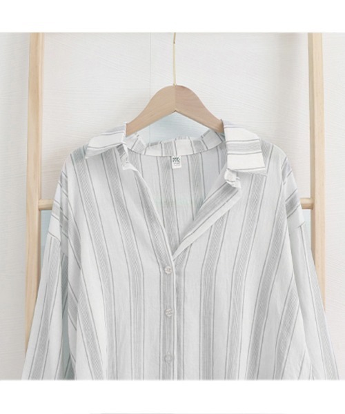 Miniministore(ミニミニストア)の「ストライプシャツ レディース カジュアル(シャツ/ブラウス・レディース・ブルー/グレー・XL/L)」の19枚目の写真