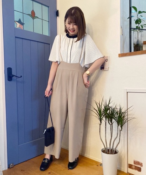 Honeys（ハニーズ）の「サロペット（サロペット/オーバーオール・レディース・ベージュ/カーキ/ブラック・3L/LL/M/S/L）」の17枚目の写真