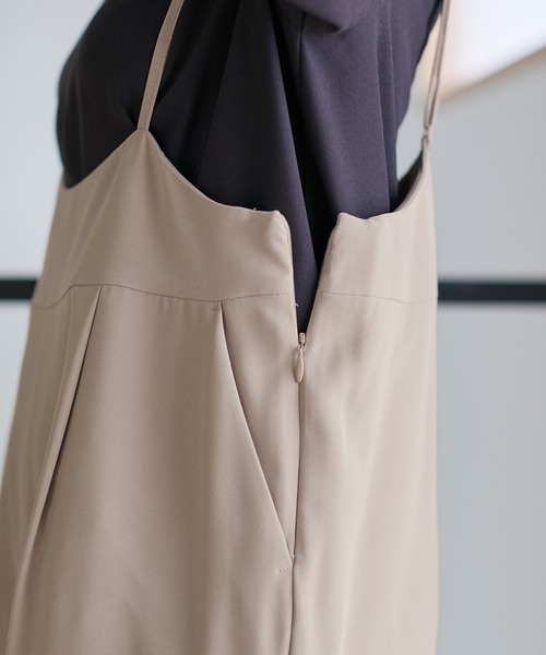 Honeys（ハニーズ）の「サロペット（サロペット/オーバーオール・レディース・ベージュ/カーキ/ブラック・3L/LL/M/S/L）」の4枚目の写真