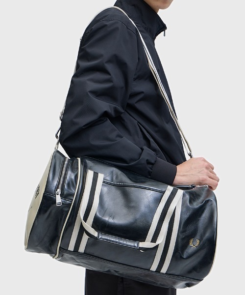 FRED PERRY クラシックバレルバッグ セール】 FRED PERRY バレルバッグ （ボストンバッグ）｜Dessin