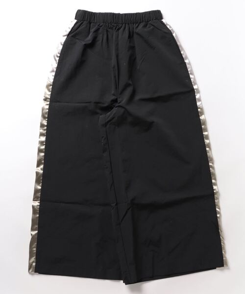BITTOKO ダークグレー・青のサイドパネルワイドパンツ BITTOKO ダークグレー・青のサイドパネルワイドパンツ - メルカリ