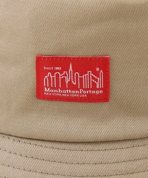Manhattan Portage(マンハッタンポーテージ)の「Manhattan Portage/マンハッタンポーテージ ハット Twill Bucket HAT バケット 紫外線対策 アウトドア ストリート MP238(ハット・メンズ・ブラック/ベージュ・FREE)」の3枚目の写真