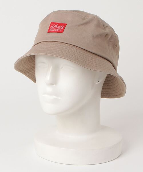 Manhattan Portage(マンハッタンポーテージ)の「Manhattan Portage/マンハッタンポーテージ ハット Twill Bucket HAT バケット 紫外線対策 アウトドア ストリート MP238(ハット・メンズ・ブラック/ベージュ・FREE)」の5枚目の写真
