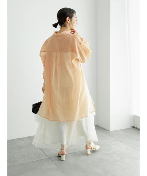 Te chichi（テチチ）の「【松井愛莉着用】チュールアシメ ティアードスカート（スカート・レディース・オフホワイト/グリーン/ブラック・F）」の10枚目の写真