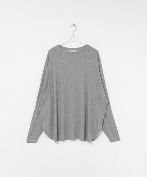 LAATO（ラート）の「loose terotero t-shirts（Tシャツ/カットソー・レディース・グレー/アイボリー/グレー系その他・FREE）」の3枚目の写真