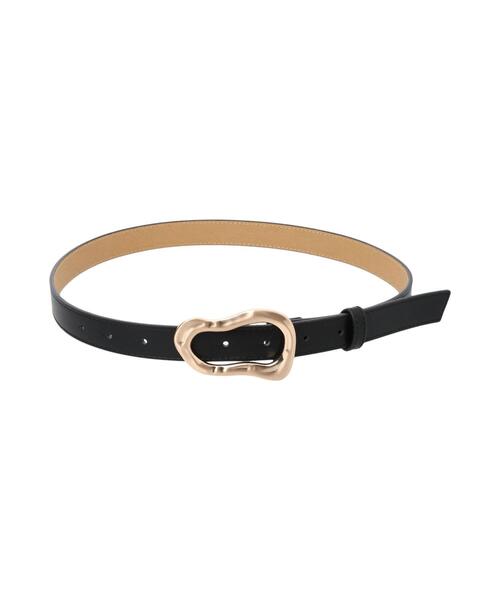 Te chichi TERRASSE（テチチテラス）の「変形バックルベルト（ベルト・レディース・ブラック/オフホワイト・F）」の4枚目の写真