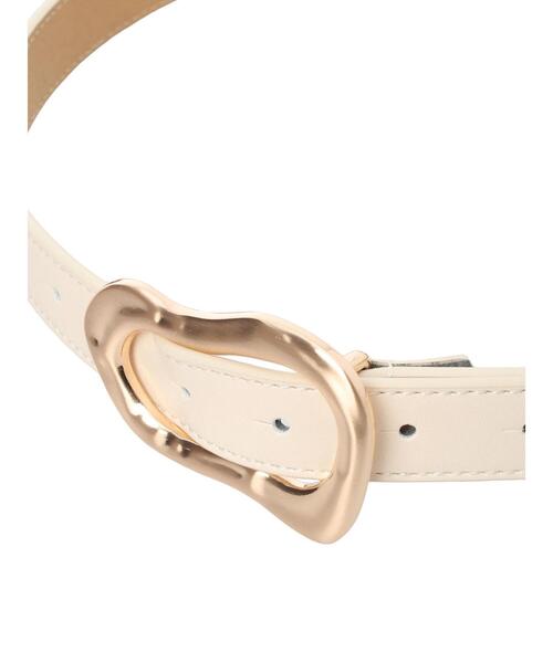 Te chichi TERRASSE（テチチテラス）の「変形バックルベルト（ベルト・レディース・ブラック/オフホワイト・F）」の6枚目の写真