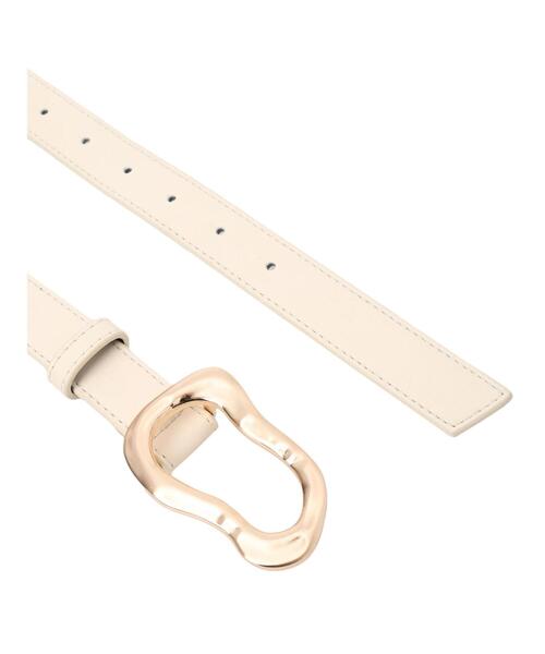 Te chichi TERRASSE（テチチテラス）の「変形バックルベルト（ベルト・レディース・ブラック/オフホワイト・F）」の7枚目の写真