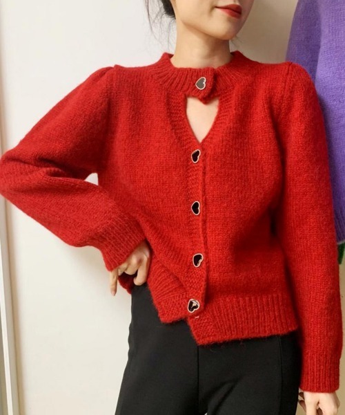 Miniministore(ミニミニストア)の「ニットトップス 韓国秋冬 レディース長袖(ニット/セーター・レディース・アイボリー/ピンク/ラベンダー/ロイヤルブルー/グリーン/レッド・FREE)」の6枚目の写真
