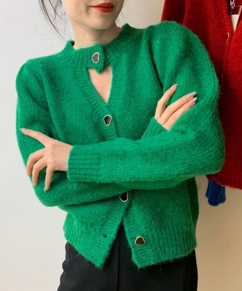 Miniministore(ミニミニストア)の「ニットトップス 韓国秋冬 レディース長袖(ニット/セーター・レディース・アイボリー/ピンク/ラベンダー/ロイヤルブルー/グリーン/レッド・FREE)」の3枚目の写真