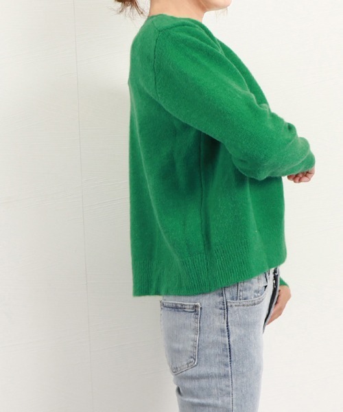 Miniministore(ミニミニストア)の「ニットトップス 韓国秋冬 レディース長袖(ニット/セーター・レディース・アイボリー/ピンク/ラベンダー/ロイヤルブルー/グリーン/レッド・FREE)」の16枚目の写真